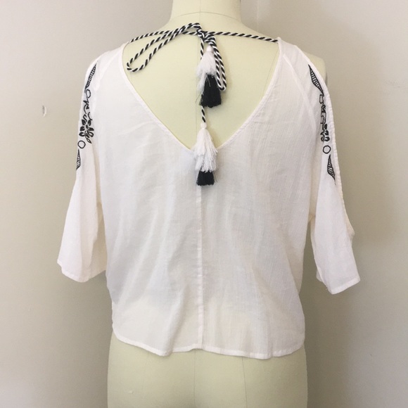 Divided Embroidered Top Sheer - Picture 8 of 9